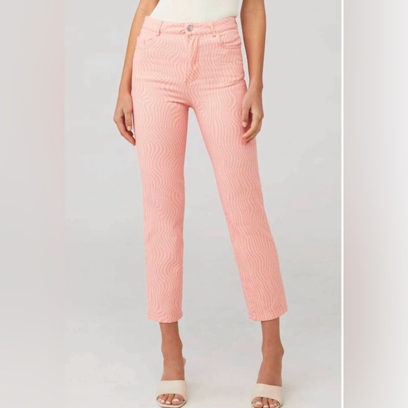 NWOT PEPPERMAYO electric avenue pants in pink wave size 2 - Picture 1 of 15